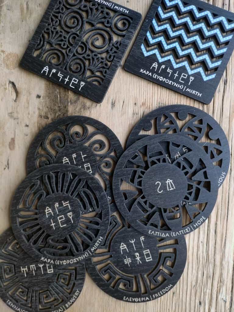 Wooden coasters with precision laser cutting and engraving — QLTY