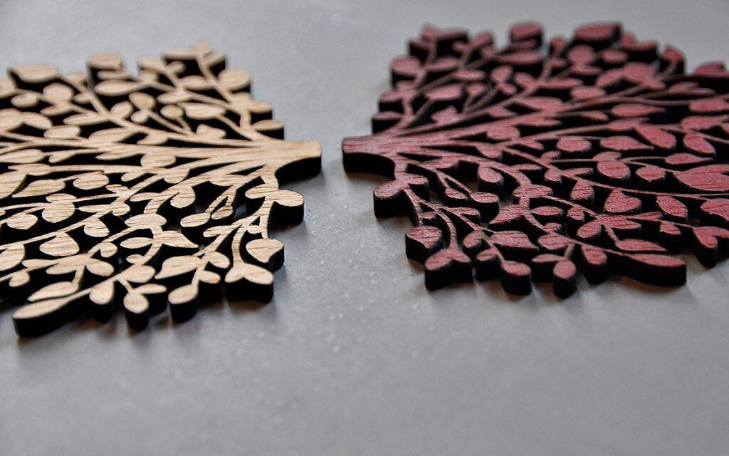 Decorative wooden panels with precision laser cutting — QLTY