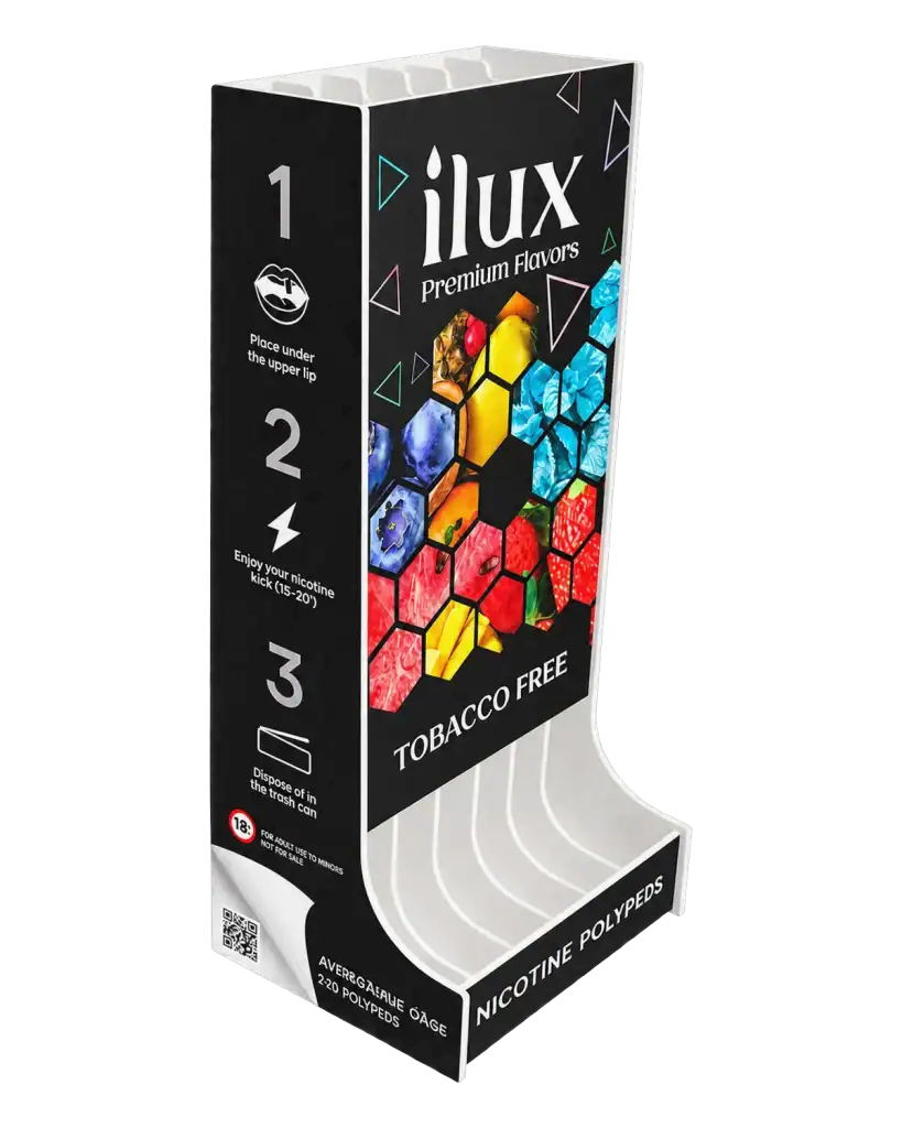 iLux counter stand in forex for product display at the point of sale