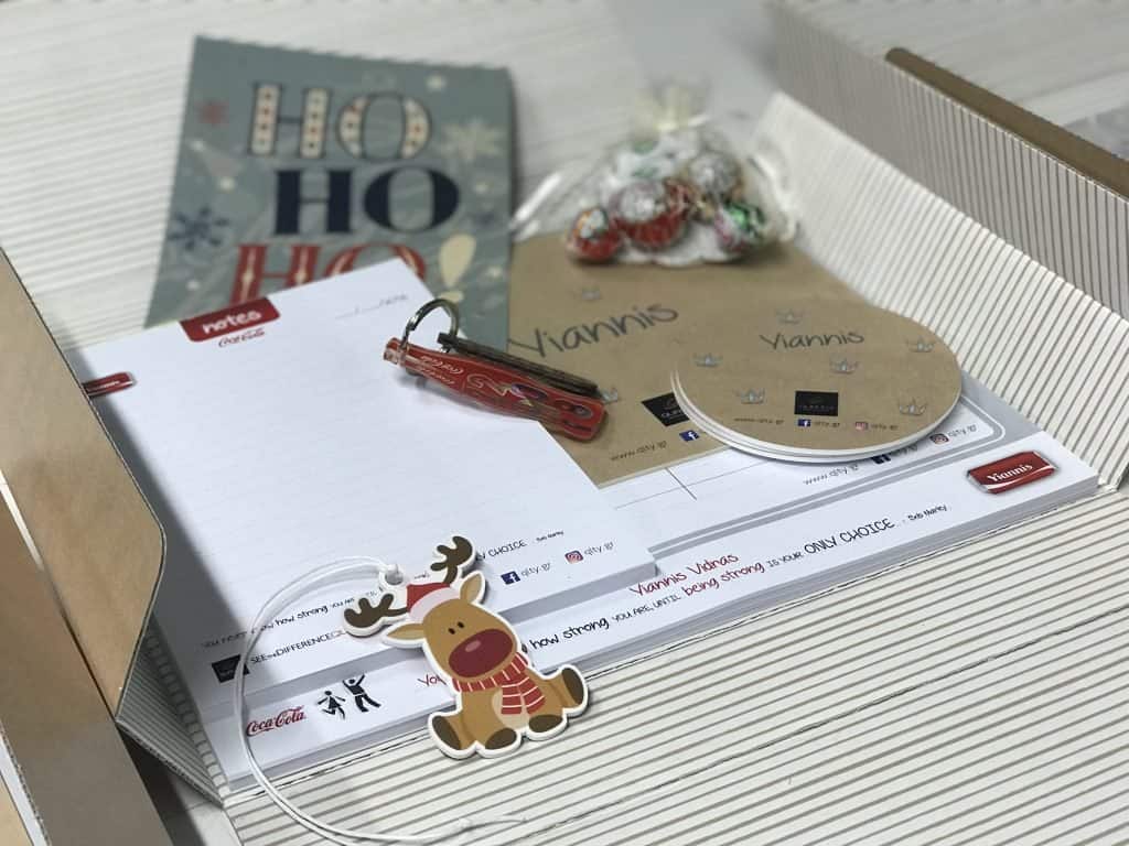 Digitally printed Christmas gift cards and labels
