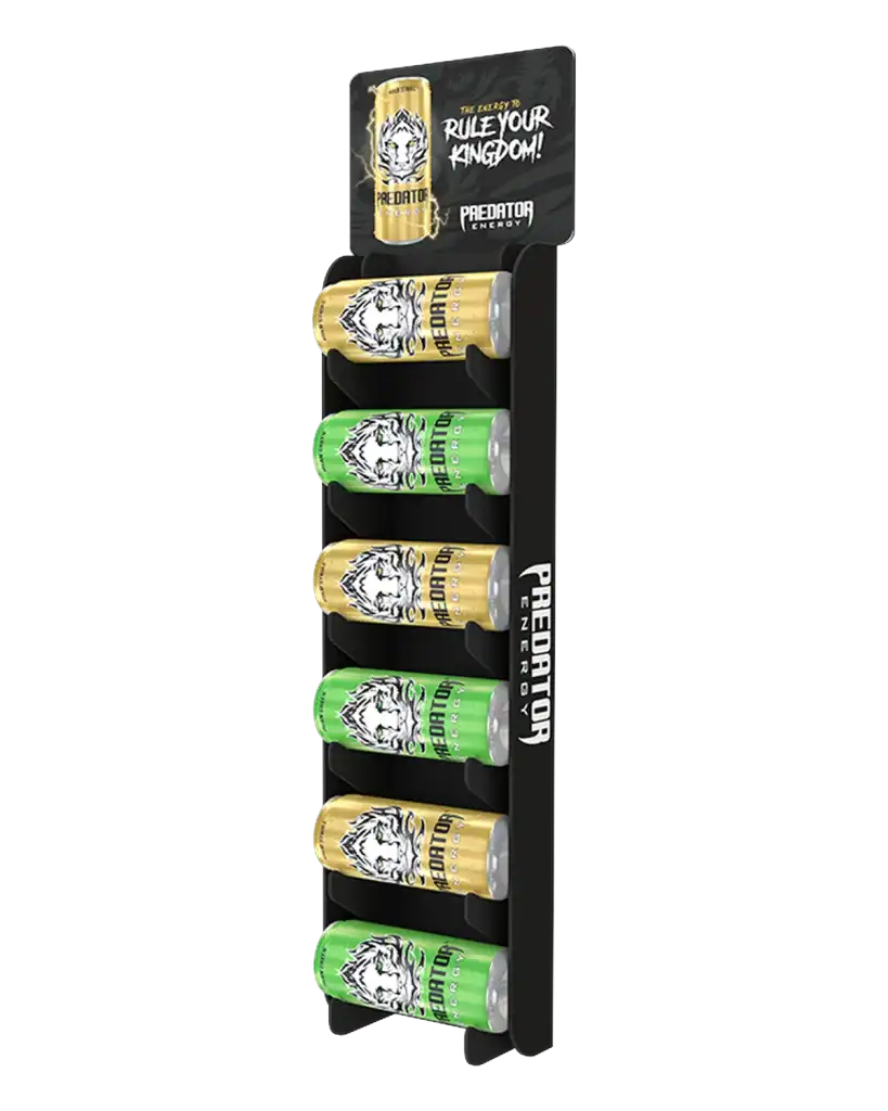 Predator shelf strip in forex for product display at the point of sale