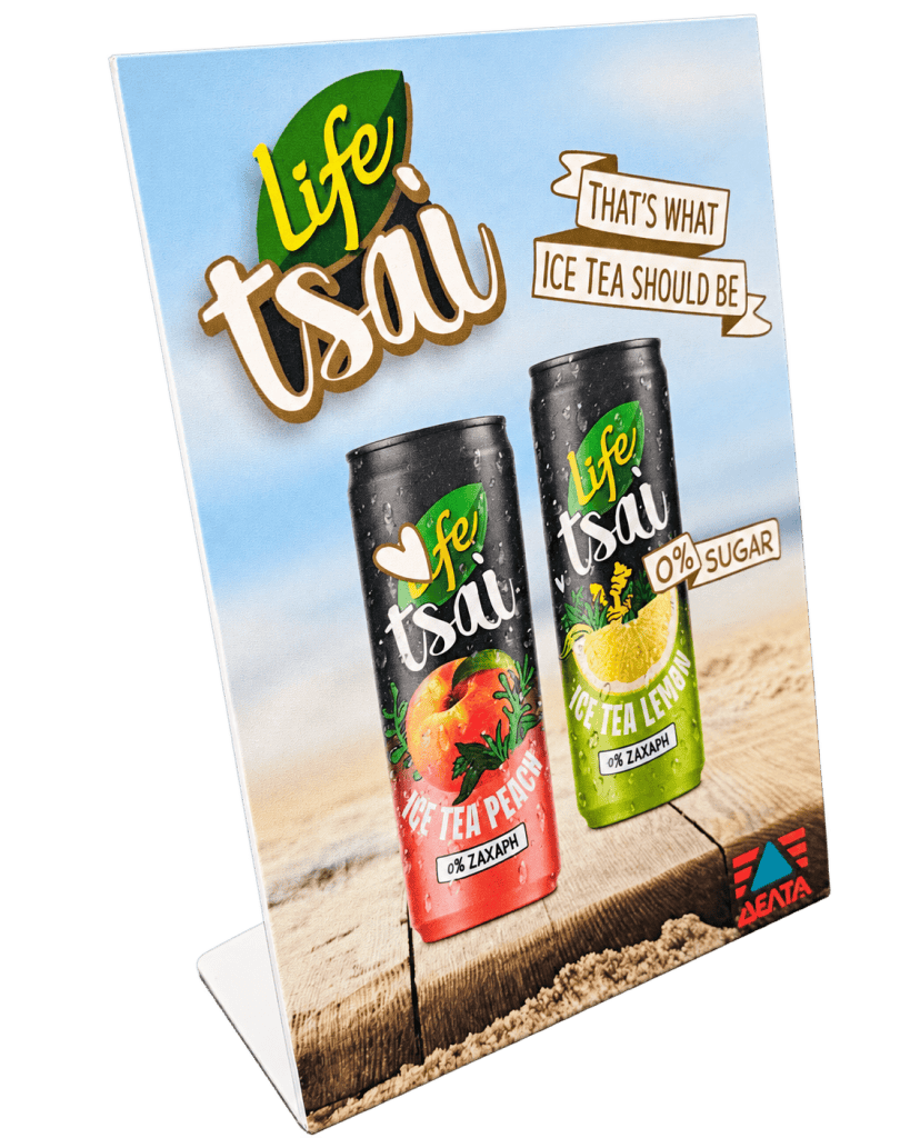 Life Tsai table tent in forex for a store fridge