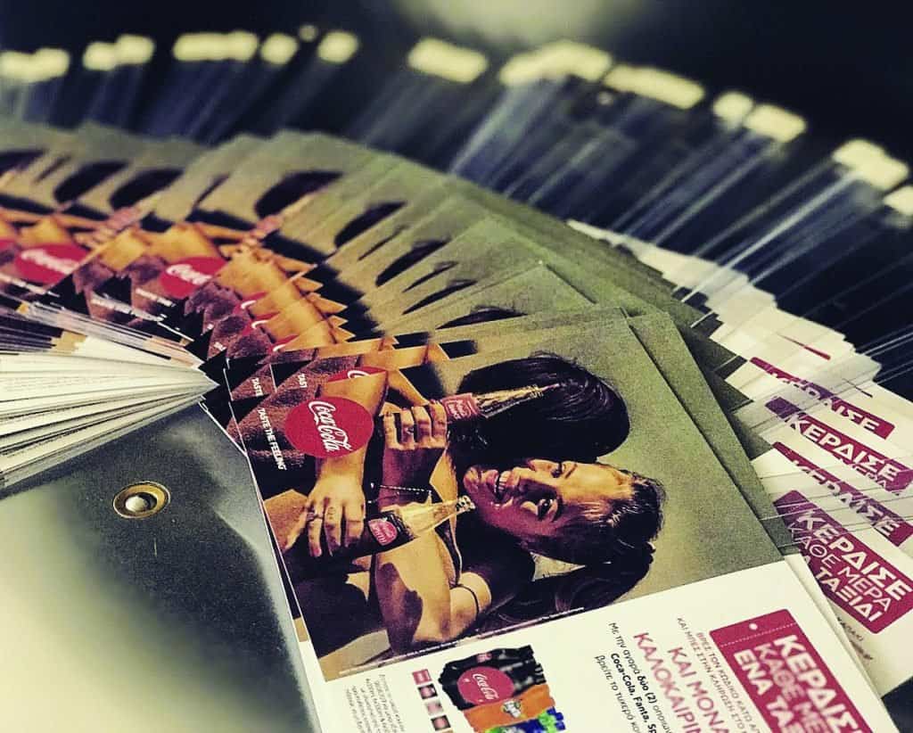 Colour promotional offer leaflets after digital printing